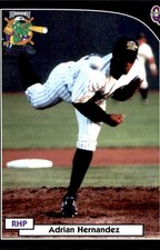 2000 Norwich Navigators Q-Cards/Blueline #7 Adrian Hernandez Tampa Florida Card