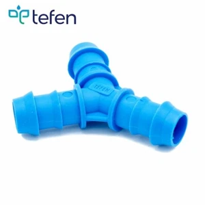 Tefen Y Hose/Tube Fitting/Connector Union/Equal | Nylon | Blue | Packs 5/10 - Picture 1 of 7