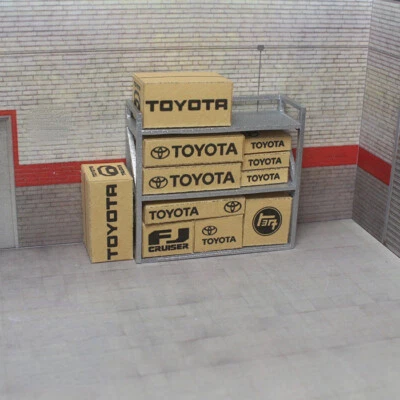 Diorama 1/64 Box Model Garage Repair Workshop Scene Display Model Accessory Toy - Image 1 of 4