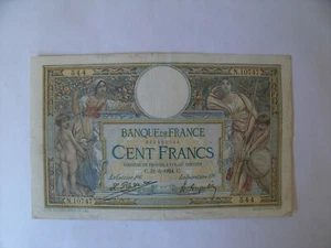 France 100 francs Merson 31-5-1924 - Picture 1 of 2