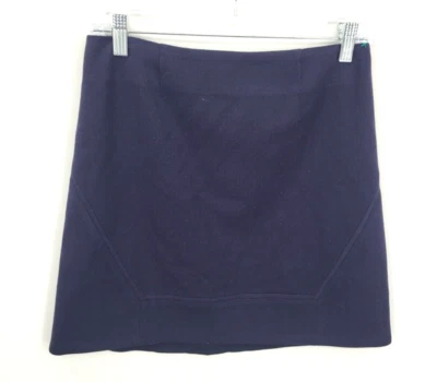 Tory Burch Skirt Womens 2 Blue A-Line Wool Career Academia Designer Flare - Image 1 of 4