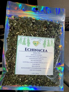 Echinacea Organic Herb Dried Cut Kosher Ready Echinacea Purpurea 28.3g 100% Pure - Picture 1 of 7