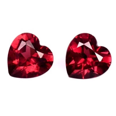 Piedra preciosa suelta corazón granate rodolita natural genuina de 1,60 quilates M149 Foto 1 de 2