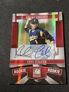 CITO CULVER - 2010 Donruss Elite Extra Edition -Red Auto #d 237/589 - #110
