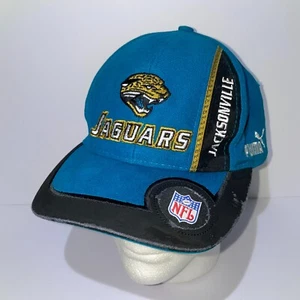 Jacksonville Jaguars Puma Baseball Hat Vintage Blue Y2K Strapback - Picture 1 of 9