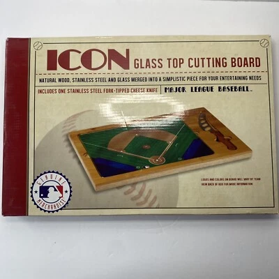 Tabla de cortar y cuchillo de queso de vidrio superior de los Gigantes de San Francisco MLB 2013 nuevo Foto 1 de 3