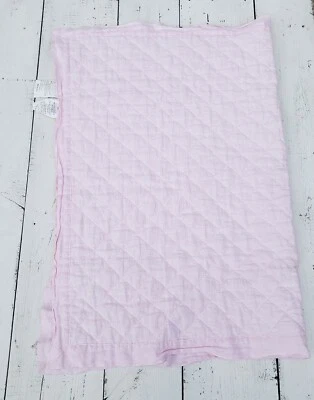 Pottery Barn Niños Lino Algodón Niño Cuna Edredón Bebé Niña Rosa 38”x52” Foto 1 de 4