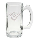 Awesome Hand Sign Etched Mug 25 oz Beer Stein Glass Cup