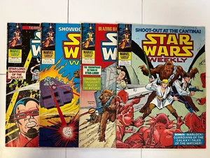 Lot of 4 Marvel Comics Group Star Wars Weekly ~ 75 ~ 77 ~ 78 ~ 79 ~ 1979 - Picture 1 of 9