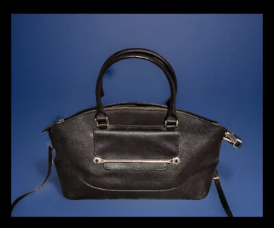 CALVIN KLEIN Pebble Leather Satchel with crossbody strap and extra clutch pouch - Image 1 of 4