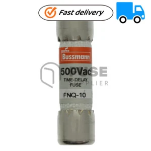 1 pieza Nuevo Eaton Bussmann Serie Fusible Motor Control Transformadores 10A 500V FNQ-10 - Imagen 1 de 5