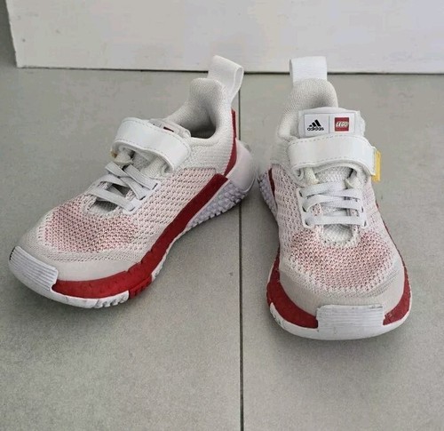 Sneakers Adidas Lego ragazza bianche rosse taglia 11 5