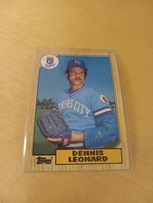 1987 Topps #38 DENNIS LEONARD Kansas City Royals Baseball Card, Pitcher, SP (NM)
