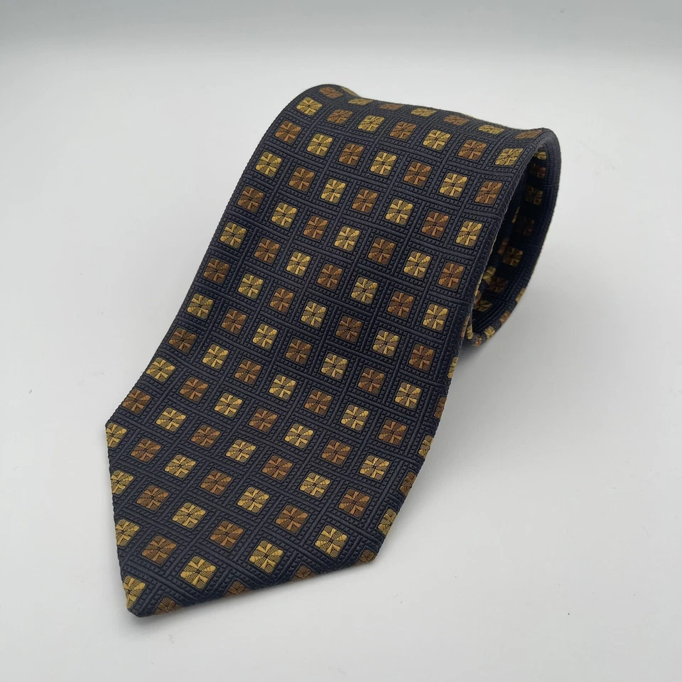 Corbata para hombre Robert Talbots Best Of Class Rochester grande y alta hecha en EE. UU. geométrica Foto 1 de 4