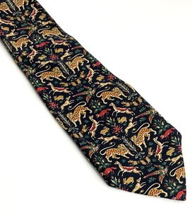 Collana Salvatore Ferragamo Uomo a tema animale. Seta. Nero, stampa animale. - Foto 1 di 4