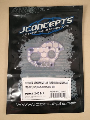 Open Bag JConcepts 2408-1 RC10 B6.1 T6.1Layback Transmission Motor Plate RC Part - Image 1 of 4