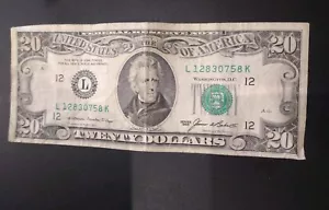 Federal Reserve Note $20 Dollar bill Series 1999 - Picture 1 of 8