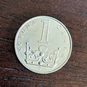 Tschechische Republik Koruna 1994 (b) vernickelter Stahl KM#7 AU - Bild 1 von 3