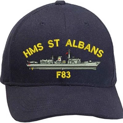 BS EMBROIDERY HMS ST ALBANS Embroidered Baseball Caps