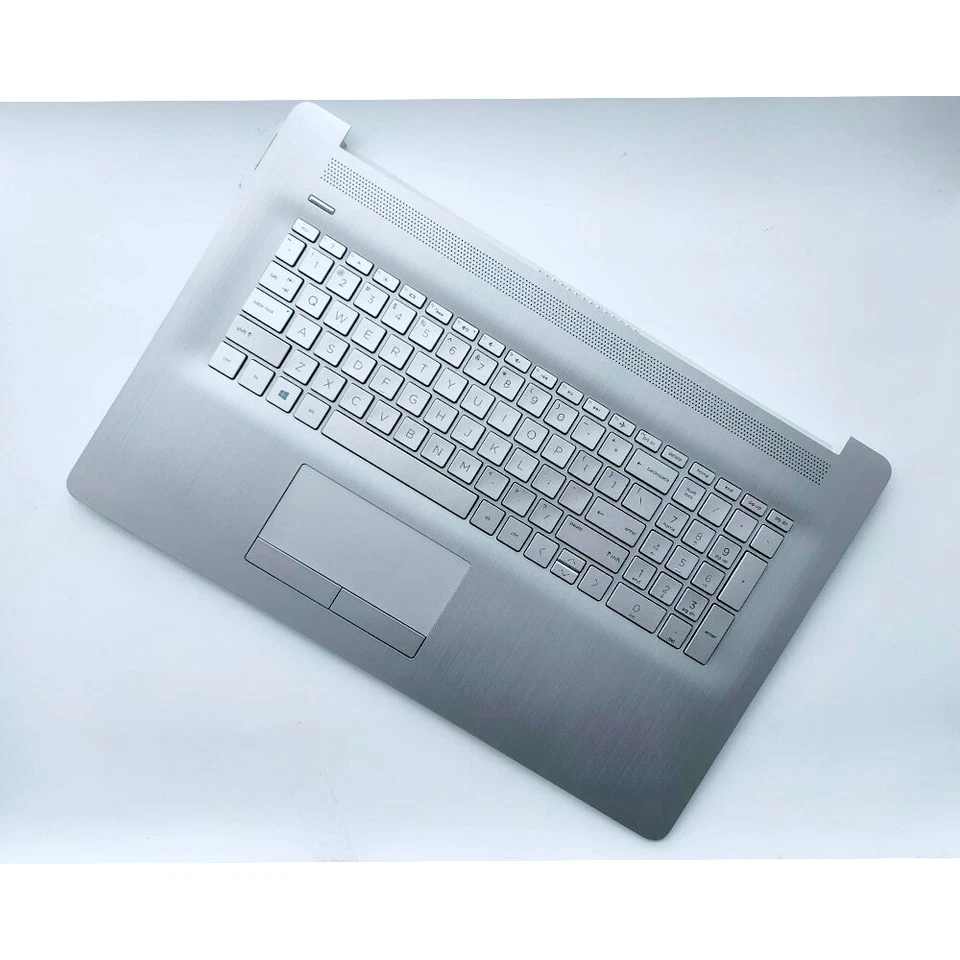 Palmrest Backlit Keyboard Touchpad For HP 17-BY 17-CA Silver L92783-001 With ODD