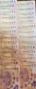 ARGENTINA BANKNOTES -27-$100 EVITA T/Series-A- a la -Z-ABECEDARIO COMPLETO - Picture 1 of 5