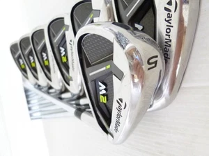 TaylorMade M2 Japan Spec REAX STEEL 88 S Flex 5#-Aw 7-Schläger Set gebraucht Japan - Bild 1 von 4