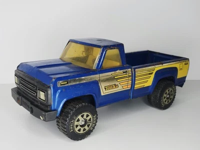Tonka - Camioneta pickup azul años 80 - 14,25" de largo Foto 1 de 4