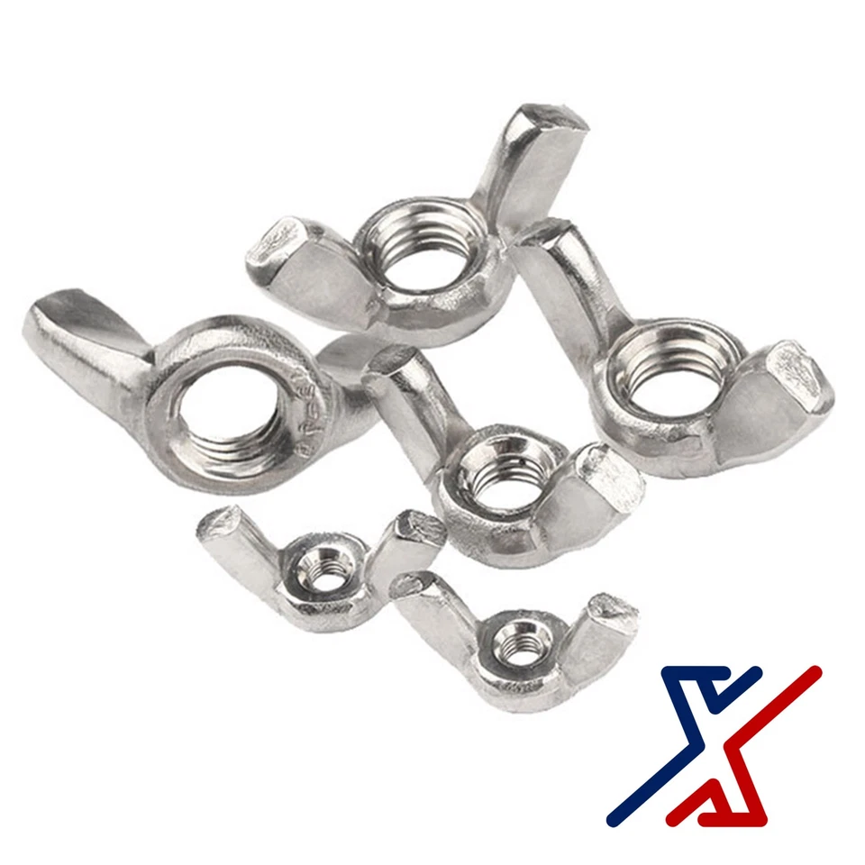 5/8"-11 Zinc Plated Wing Nuts / Butterfly Nuts by X1 Tools - Imagem 1 de 3