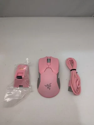 Razer Viper Ultimate Pink Wireless Gaming Mouse With Charging Dock Mouse 20K DPI - Image 1 of 4