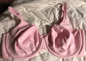 Reggiseno Demi Cacique Cotone Elasticizzato Ferretto 42DD Rosa Nuovo con etichette - Foto 1 di 7
