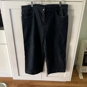 Eileen Fisher Gr. XL Bio Baumwollmischung Stretch Cropped Jeans Blau Hose - Bild 1 von 7