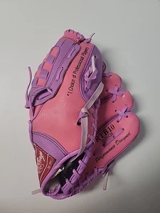 Rawlings RTB10 10” Inches Youth Pink & Purple Baseball Glove Mitt Right Throw - Picture 1 of 4