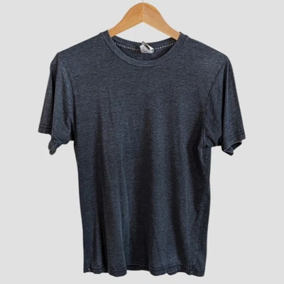Camiseta suave vintage gris oscuro jaspeado BDG principios de la década de 2000 pequeña para hombre Foto 1 de 4