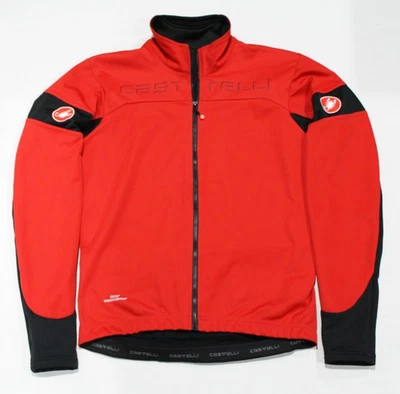 Castelli Transition Gore Windstopper Cycling Jacket Men's Medium Red Full Zip - Image 1 of 4