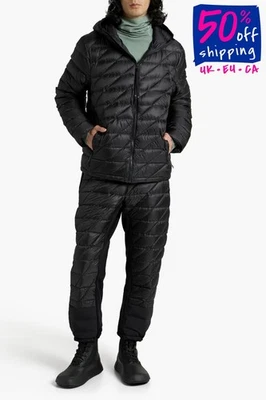 RRP€715 HOLDEN Down Quilted Jacket Size S Hooded Black - Image 1 of 4