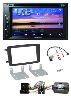 Pioneer Bluetooth 2DIN USB DVD DAB Lenkrad Autoradio für Mercedes C 00-04 W203 L - Bild 1 von 4