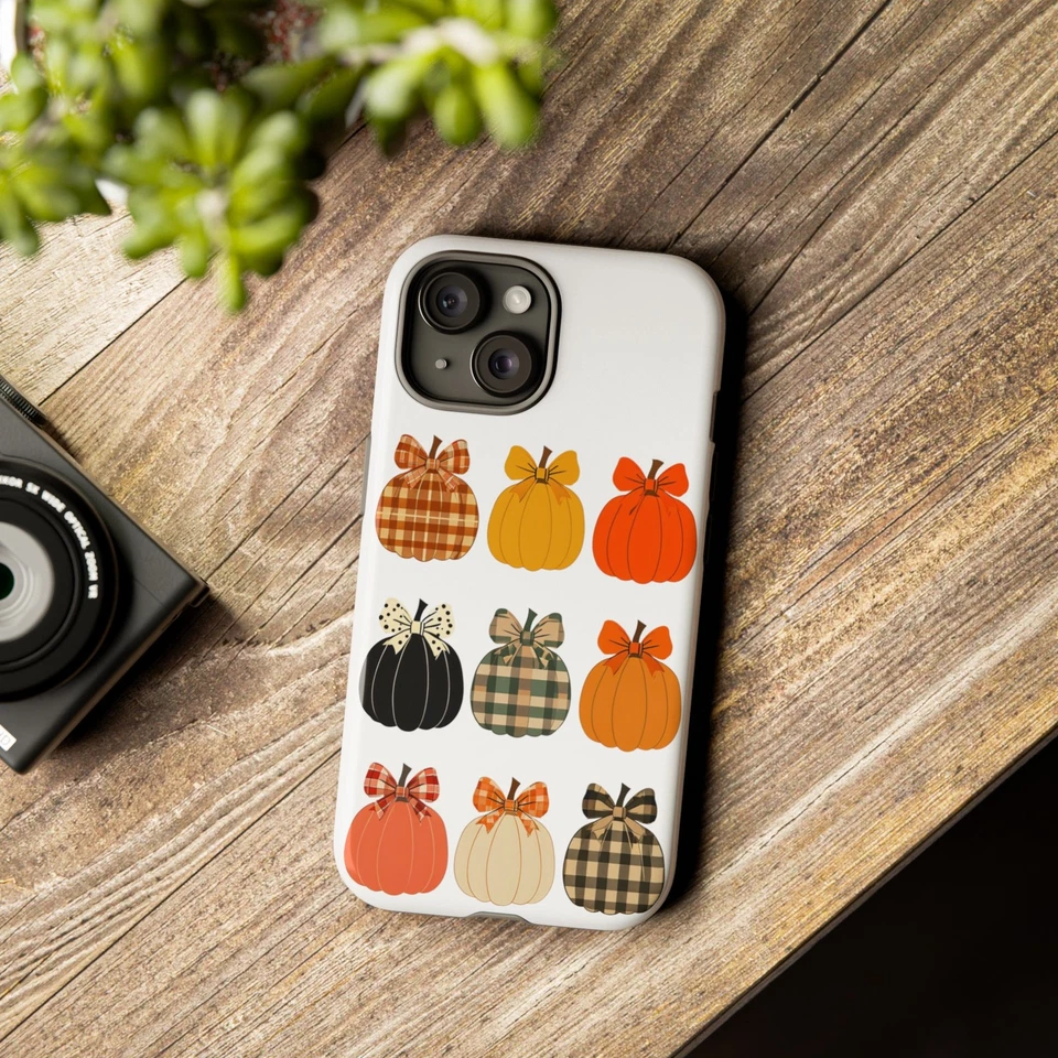 Fall Pumpkin Phone Case, Tough Phone Case, Autumn Decor, Halloween Gift - Image 1 of 1