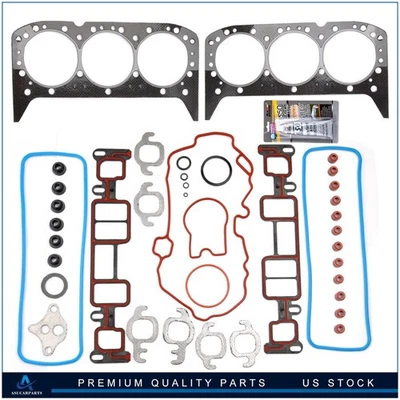 ?Juego de juntas de culata para Chevrolet Express Silverado 1996-2006 4,3 L V6 OHV VIN X Foto 1 de 4