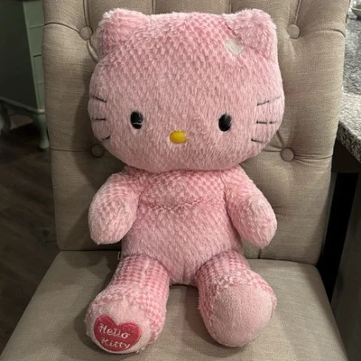Build A Bear Sanrio Hello Kitty Pink Waffle Plush 18 inch Retired - Image 1 of 4