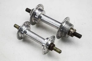ZENITH SMALL FLANGE VINTAGE BICYCLE ALLOY HUB SET, FIXED - 32H / 40H - Picture 1 of 6