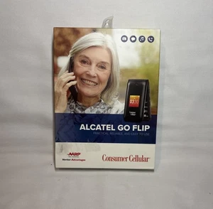 Teléfono celular de consumo Alcatel Go abatible negro 4044L nuevo teléfono celular - Imagen 1 de 7