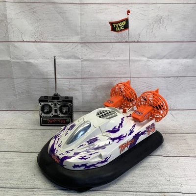 TYCO Typhoon Hovercraft T-3 R/C Vintage White Purple Working *READ DESCRIPTION* - Image 1 of 4