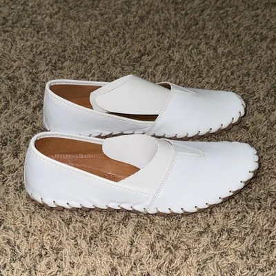 Spring Step Women's White Kathaleta Slip On Leather Shoes US 9 EU 40 New - Изображение 1 из 4