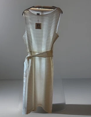 NWT ~ Anne Klein White Striped Dress Size 18W Original $139 - Image 1 of 4
