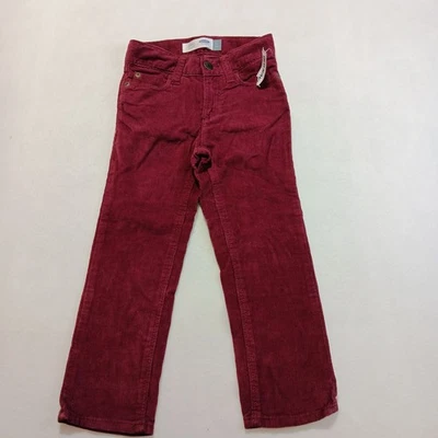 Старый темно-бордовый узкие вельветовые брюки 4T - Изображение 1 из 3