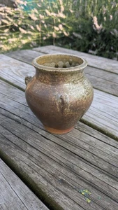 Toff Milway Conderton Studio Small Brown Vase Stoneware Salt Glazed - Picture 1 of 5