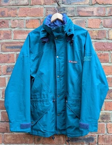 Berghaus Gore-Tex Waterproof Jacket Men’s Green Size M Vintage Made In Britain - Picture 1 of 19