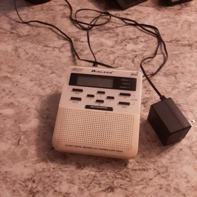 Midland WR-100 Weather Radio All Hazards Alert Radio SAME Digital Weather NOAA - Image 1 of 2
