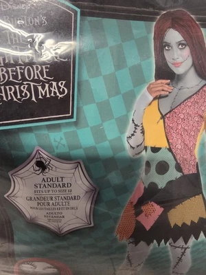 The Nightmare Before Christmas Jack Skellington Sally Costume Dress size Large - Image 1 of 3