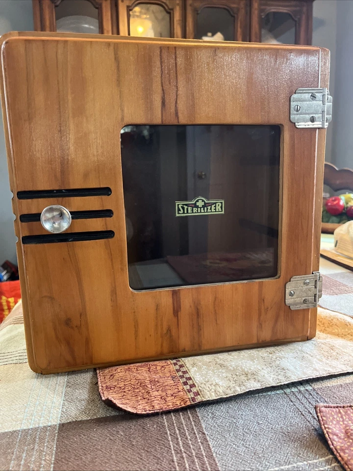 Antique Sterilizer Cabinet  12 1/2" X 8" X 12 1/2" - Image 1 of 4
